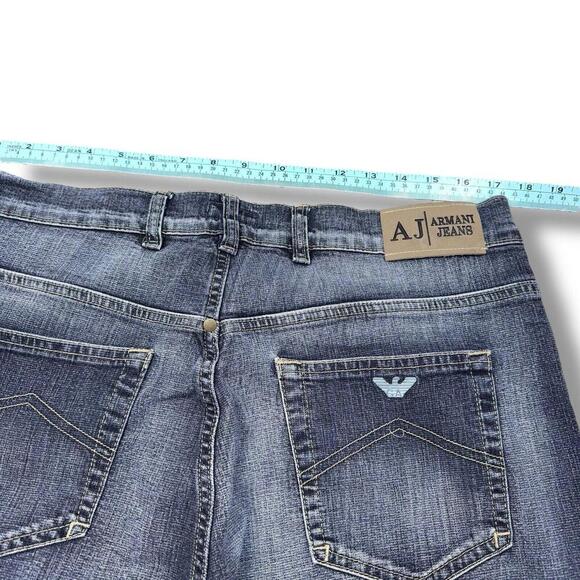 Armani Jeans Indigo 001 Simin T S.P.A 34x34 Made In Italy Bootcut Straight Grey - Picture 12 of 14